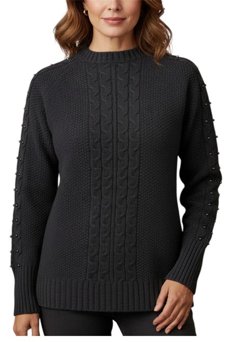 BEADED CREW-NECK JUMPER VALENTINA RIO | sweaters | V42490001